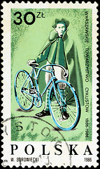 Image showing POLAND - CIRCA 1986: A stamp printed in Poland devoted 100 years