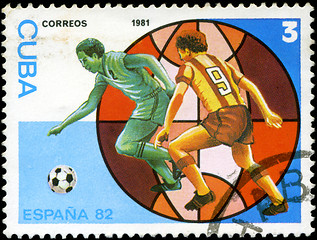 Image showing CUBA - CIRCA 1981: A stamp printed in the CUBA, image is devoted