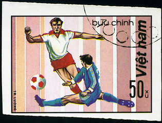 Image showing VIET NAM - CIRCA 1982: A post stamp printed in Viet nam shows sh