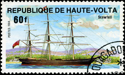 Image showing REPUBLIC OF UPPER VOLTA- CIRCA 1984: A stamp printed in Republic