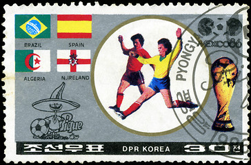 Image showing NORTH KOREA - CIRCA 1986: A stamp printed by North Korea, shows 