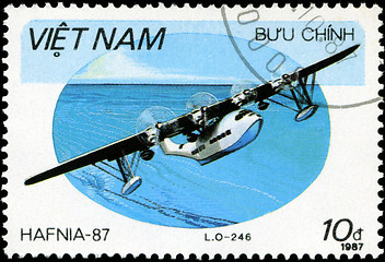 Image showing VIETNAV - CIRCA 1987: A stam printed in Vietnam shows amphibian 