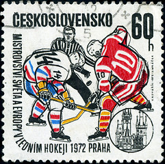 Image showing CZECHOSLOVAKIA - CIRCA 1972: A stamp printed in the Czechoslovak