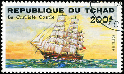 Image showing REPUBLIC OF CHAD - CIRCA 1984: A stamp printed in Republic of Ch