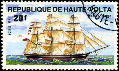Image showing REPUBLIC OF UPPER VOLTA- CIRCA 1984: A stamp printed in Republic