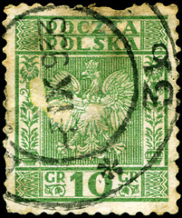 Image showing POLAND - CIRCA 1932: A stamp printed in Poland shows image of Th