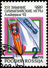 Image showing RUSSIA - CIRCA 1992: stamp printed by Russia, shows Winter Olymp