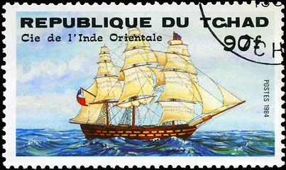 Image showing REPUBLIC OF CHAD - CIRCA 1984: A stamp printed in Republic of Ch