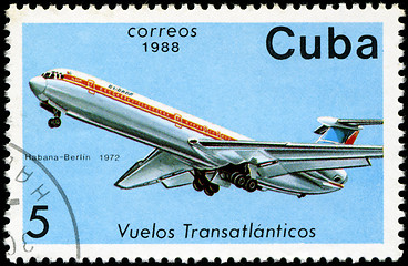 Image showing CUBA - CIRCA 1988: A Stamp printed in CUBA shows image of the ai