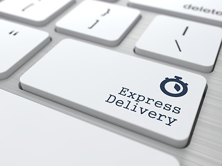 Image showing Delivery Concept. Button 