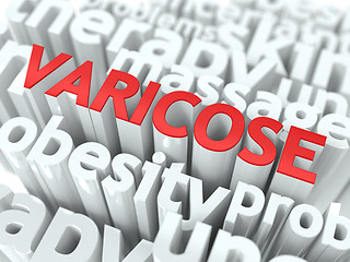 Image showing Varicose. The Wordcloud Medical Concept.