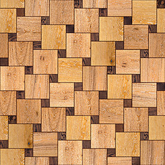 Image showing Wooden Parquet Floor. Seamless Texture.