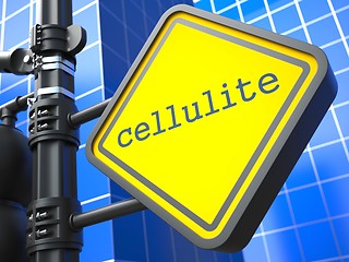 Image showing Cellulite Roadsign. Medical Concept.