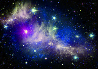 Image showing galaxy in a free space