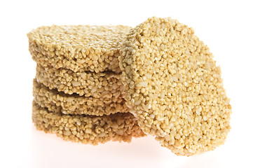 Image showing Amaranth cakes on a white background 