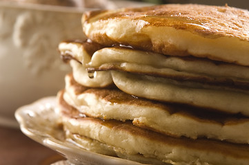 Image showing Pancakes with syrup