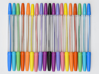 Image showing Rainbow Ballpoint Pens