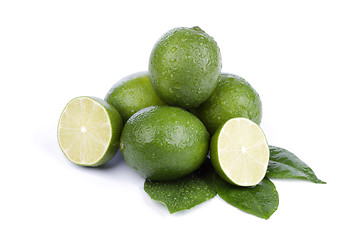 Image showing limes isolated