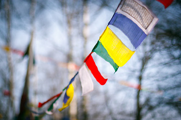 Image showing Buddhist prayer flags