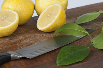 Image showing Sliced lemon