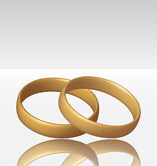 Image showing Jewelry two golden ring