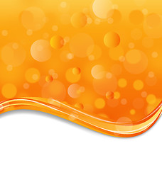 Image showing Abstract orange background with light effect