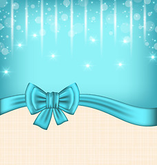 Image showing Glow celebration card with gift bow