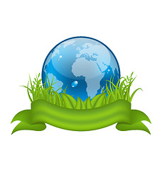 Image showing Go green life, environment symbol isolated on white background 