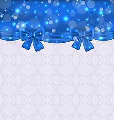 Image showing Cute background with ribbon bows