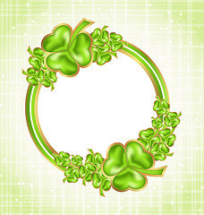 Image showing Shamrock card for Saint Patrick day