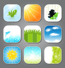 Image showing Set various backgrounds for the app icons