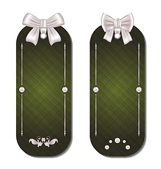 Image showing Set of gift cards with bows