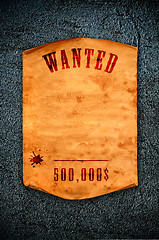 Image showing Wanted dead or alive.