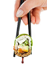 Image showing Sushi Roll on a white background