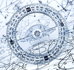 Image showing Protractor