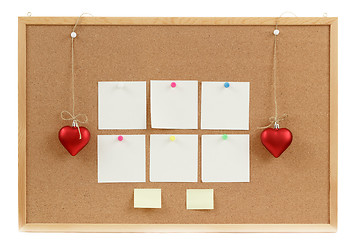 Image showing empty cork board for valentine message