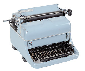 Image showing retro typewriter on white background