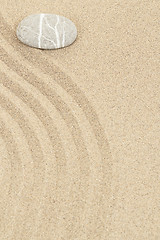 Image showing zen stone in sand