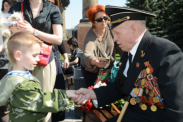 Image showing  Congratulations in the Victory Day