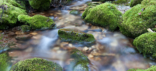 Image showing Water over rocks