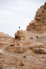 Image showing Saint George monastery in judean desert