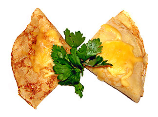 Image showing Pancake with cheese