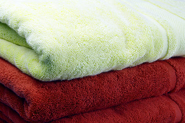 Image showing bath towels