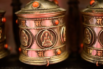 Image showing tibetan prayer wheel