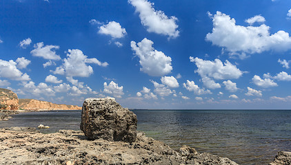 Image showing Rocks by the sea