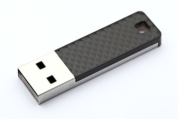 Image showing Flash memory stick on white background 