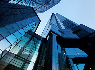 Image showing Office building from low angle view 