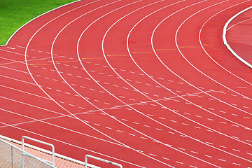 Image showing Sport running track 