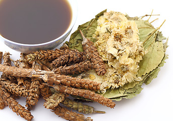 Image showing Chinese traditional herbs medicine drink