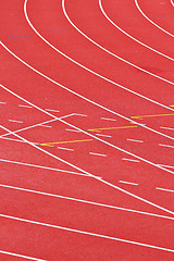 Image showing Sport running track 